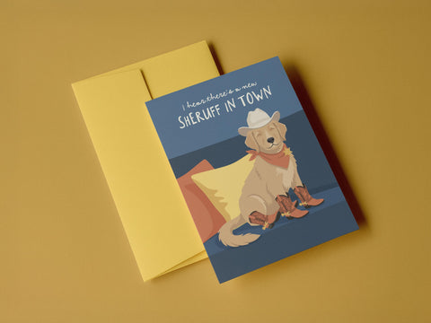 New Sheruff In Town Greeting Card