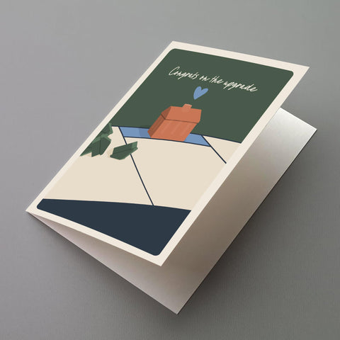 Moving On Up Greeting Card