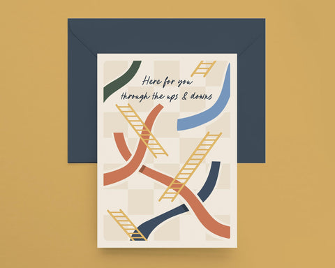 Ups & Downs Greeting Card