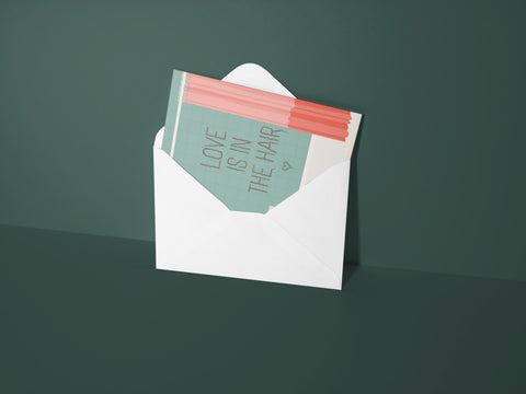 Love Is In The Hair Greeting Card