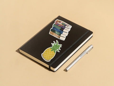 Book Stack Sticker
