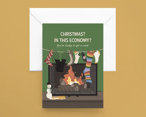 Christmas? In This Economy? Greeting Card