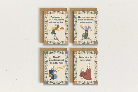 Ye Olde Birthday Greeting Card