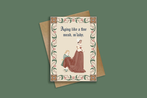 M'Lady Greeting Card