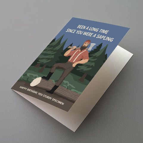 Lumberjack Birthday Greeting Card