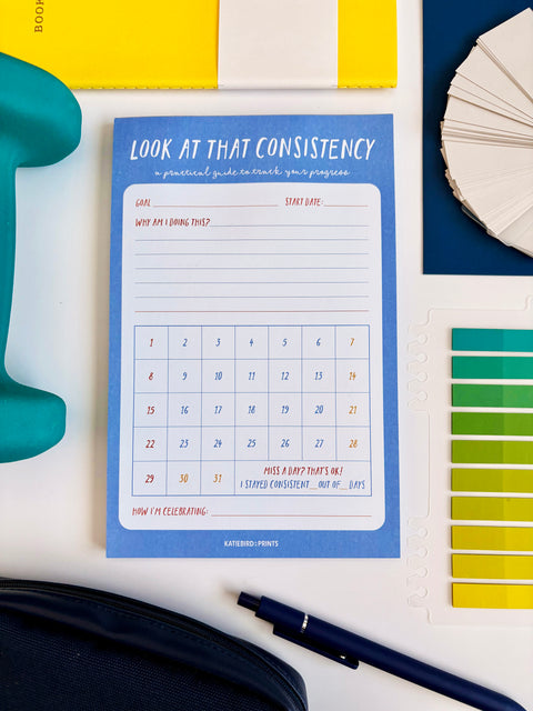 Look at that Consistency Habit Tracker Notepad