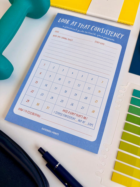 Look at that Consistency Habit Tracker Notepad