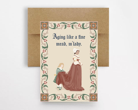 M'Lady Greeting Card