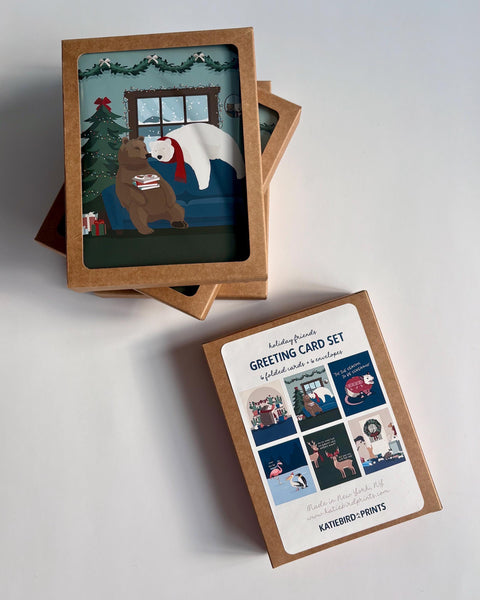 Holiday Card Set Of 6 Greeting Card