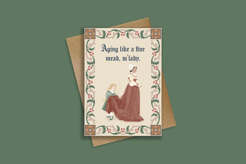 Ye Olde Birthday Greeting Card