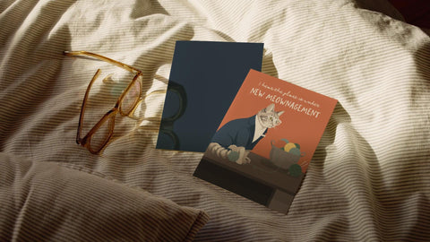 Under New Meownagement Greeting Card