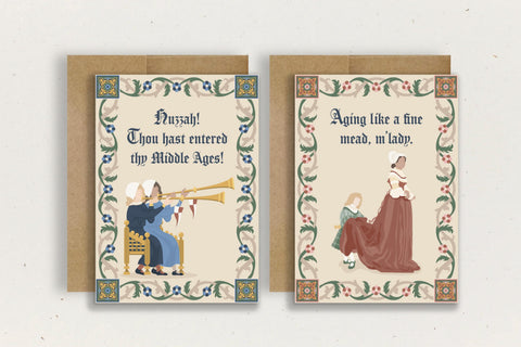 Middle Ages Birthday Greeting Card