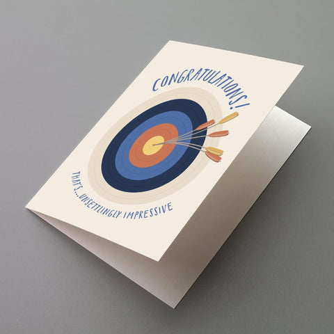 Unsettlingly Impressive Greeting Card