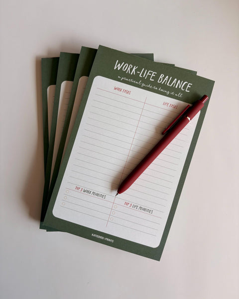 Work-Life Balance Notepad