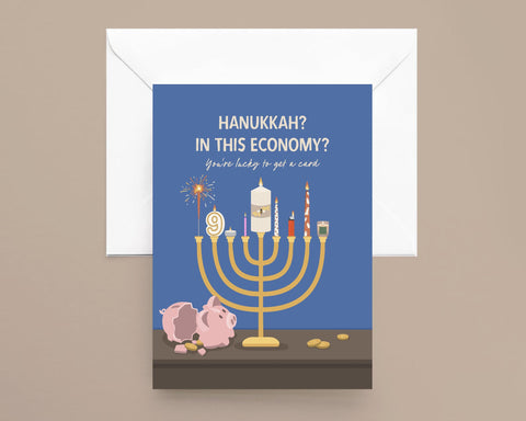 Hanukkah? In This Economy? Greeting Card