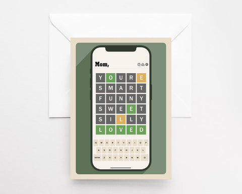 Wordle Card Greeting Card