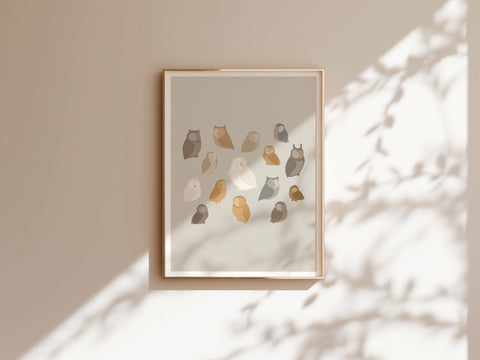 Who'S Hootin' Who? Art Print