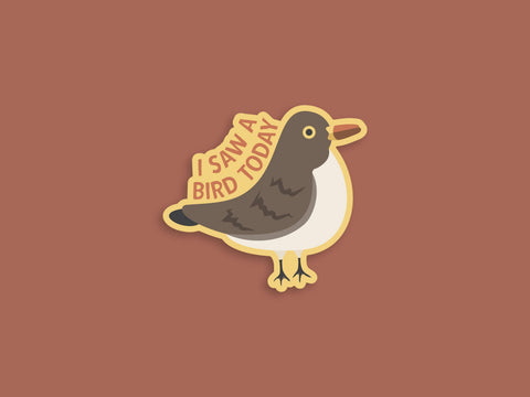 I Saw A Bird Today Sticker