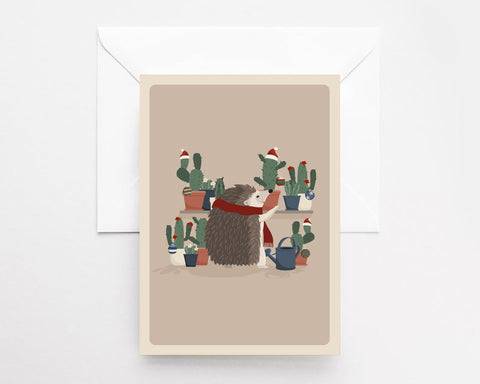 Christmas Cacti Greeting Card