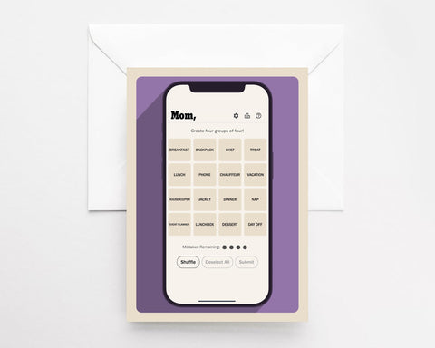 Mom Connections Greeting Card