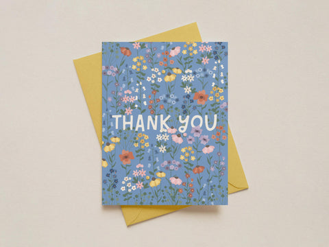 Wildflower Thank You Greeting Card