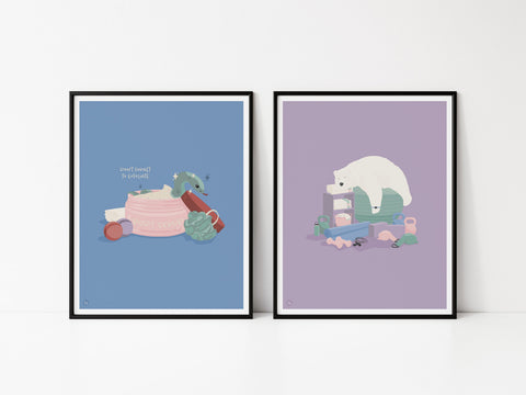 Spa Day Art Print