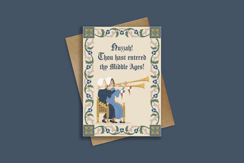 Middle Ages Birthday Greeting Card